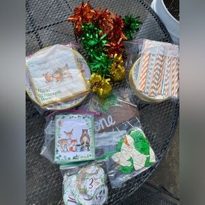 Woodland theme 1st birthday decor